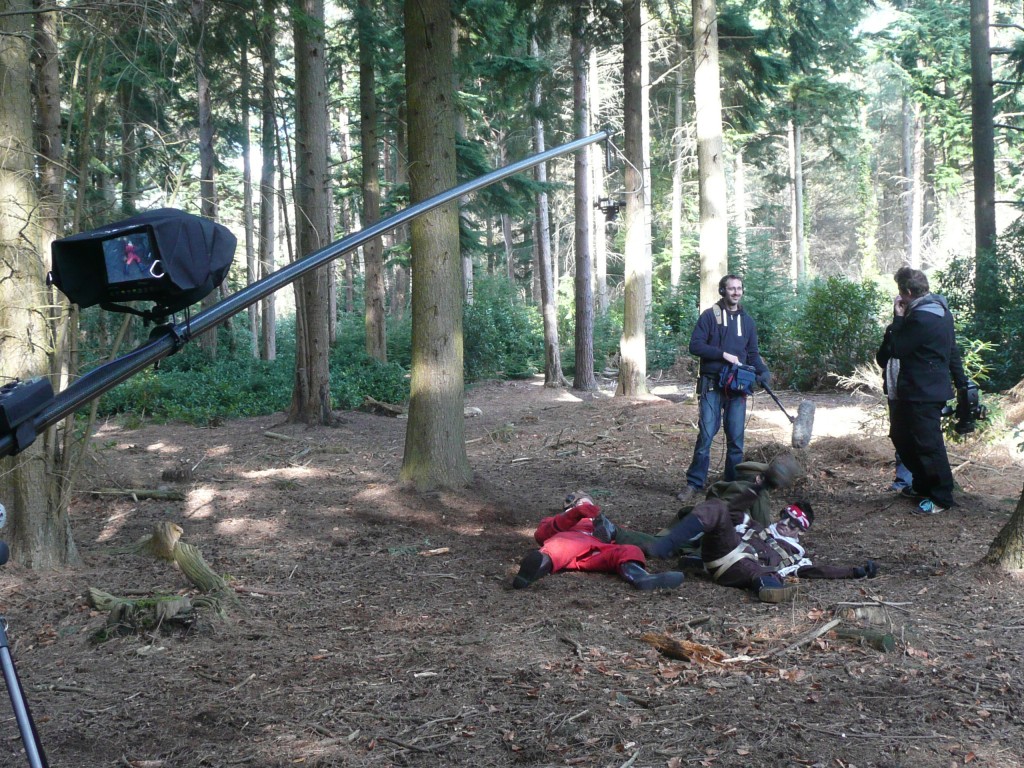 Overhead footage with Polecam of Zombie Fight