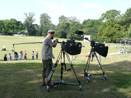 Two Polecams filming a viral for Cadbury's